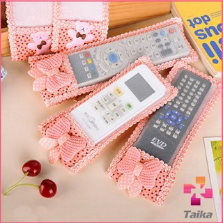 Taika ซองใส่รีโมตคอนโทรล ประดับโบว์ มุ้งมิ้ง น่ารัก Remote control cover