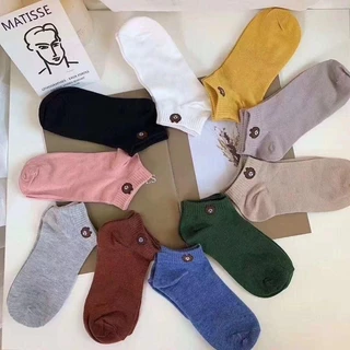 🧦ถุงเท้าBaby life [ยกแพ็ค]🧦ถุงเท้าลายหมีข้อสั้น แพ็ค 10 คู่ 10 สี ลายการ์ตูนน่ารักใส่ได้ทั้งชายหญิง น่ารัก
