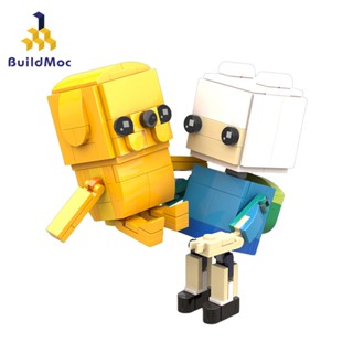 Buildmoc Adventure Time บล็อคตัวต่อฟิกเกอร์ Finn &amp; Jake Block ของเล่นสําหรับเด็ก ของขวัญ 202 ชิ้น MOC-7148