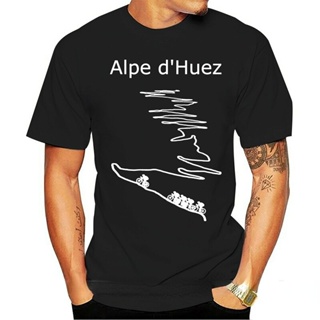 เสื้อยืดสีขาวผู้หญิง Alpe dHuez ในเสื้อปั่นจักรยานสําหรับผู้ชายสาวออกกําลังกายเสื้อยืดระบายอากาศสบายท็อปส์ซูฤดูร้อน XS-