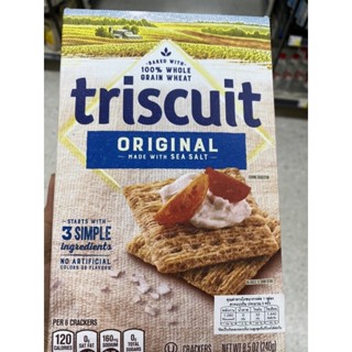 Triscuit Original Crackers ( Nabisco Brand ) 240 G. ขนมปังอบกรอบ ( ตรา นาบิสโก้ ) ทริสกิต ออริจินัล แครกเกอร์ส