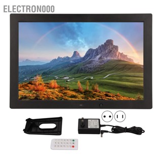 Electron000 Digital Photo Frame 17 Inch HD Motion Sensor Video Music Electronic Picture with Remote Control 100‑240V