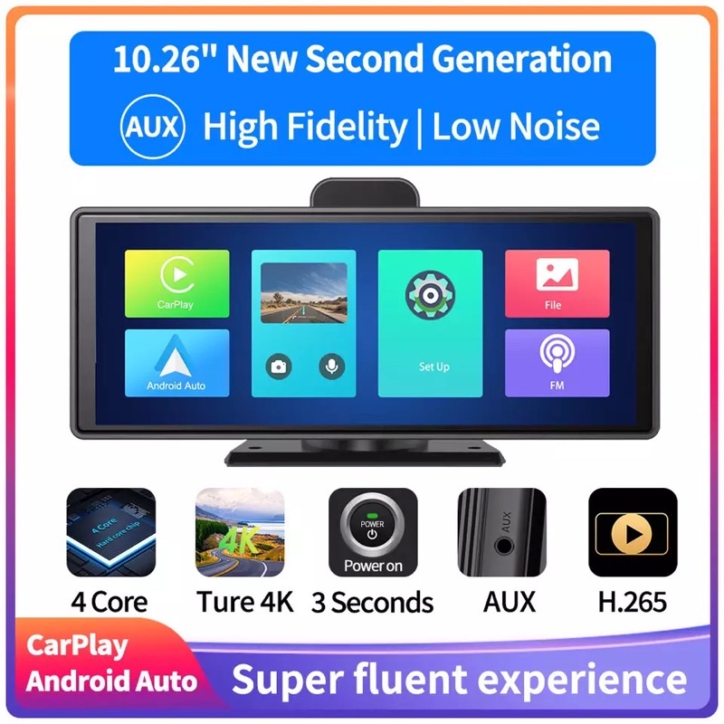 จอ android ติดรถยนต์ 10 นิ้ว กล้องติดรถยนต์ Apple carplay Android Auto