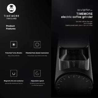 TIMEMORE -- เครื่องบดกาแฟไฟฟ้า -- Sculptor 078/078S/078SSP