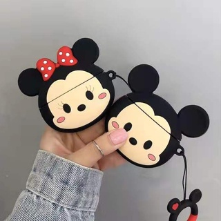 TWS i12 หูฟังบลูทูธไร้สายลาย Mickey&amp;Minnie สุดน่ารักพร้อมไมโครโฟนแบบพกพา