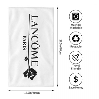 Lancome (3) ผ้าขนหนู ทรงสี่เหลี่ยม ดูดซับน้ํา 70x40 ซม. สําหรับเล่นกีฬา ฟิตเนส โยคะ กลางแจ้ง