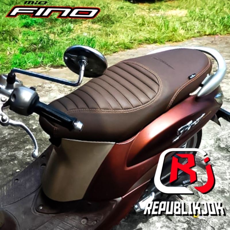 Caferacer FINO Mio Fino หนังเบาะมอเตอร์ไซค์ Fino Grande (โลโก้กด Fino)