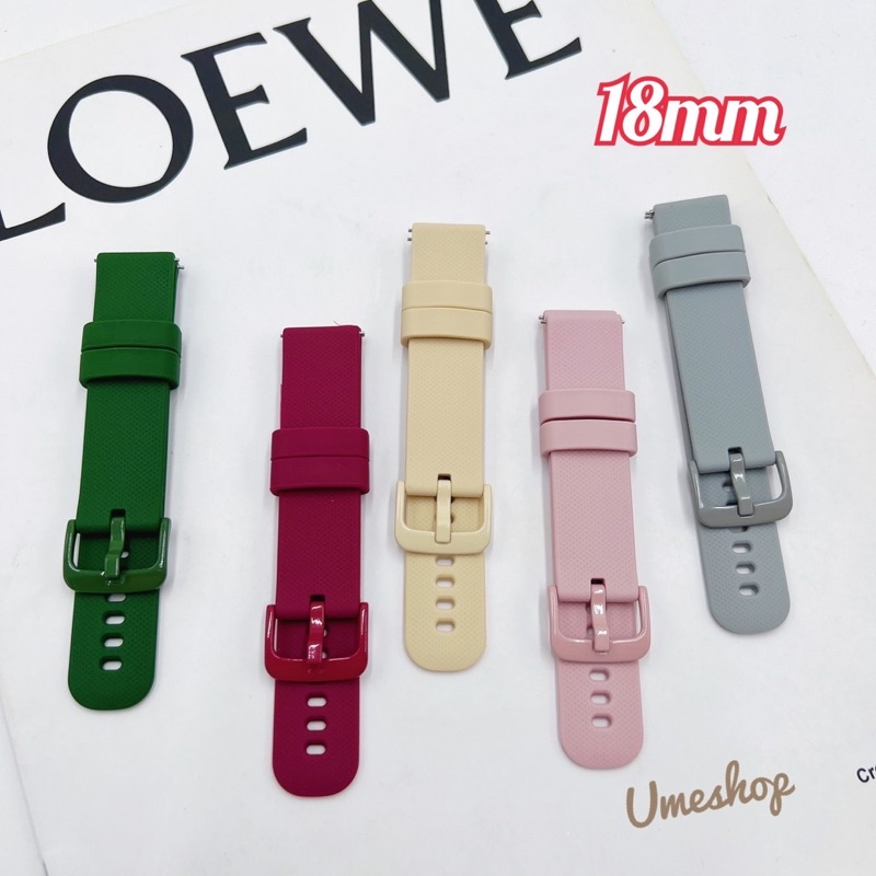 🇹🇭พร้อมส่ง สายซิลิโคนสำหรับนาฬิกา Garmin 18mm  สายนาฬิกาสำหรับ imi -lab  CAC สายนาฬิกา smart watch ส