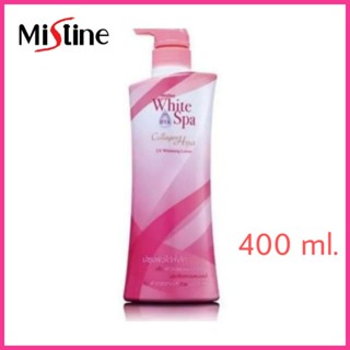 Mistine White Spa Collagen Hya UV Whitening 400 ml.