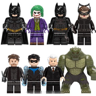 ของเล่นบล็อกตัวต่อ รูปค้างคาว ฮีโร่ Killer Croc Joker Nightwing X0341