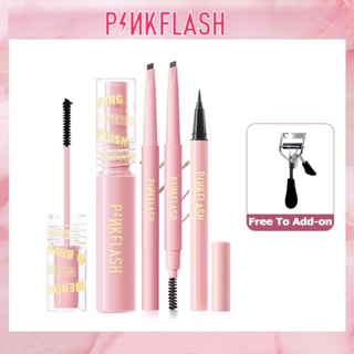 Pinkflash ชุดดินสอเขียนคิ้ว อายไลเนอร์ มาสคาร่า กันน้ํา ติดทนนาน 3 ชิ้น