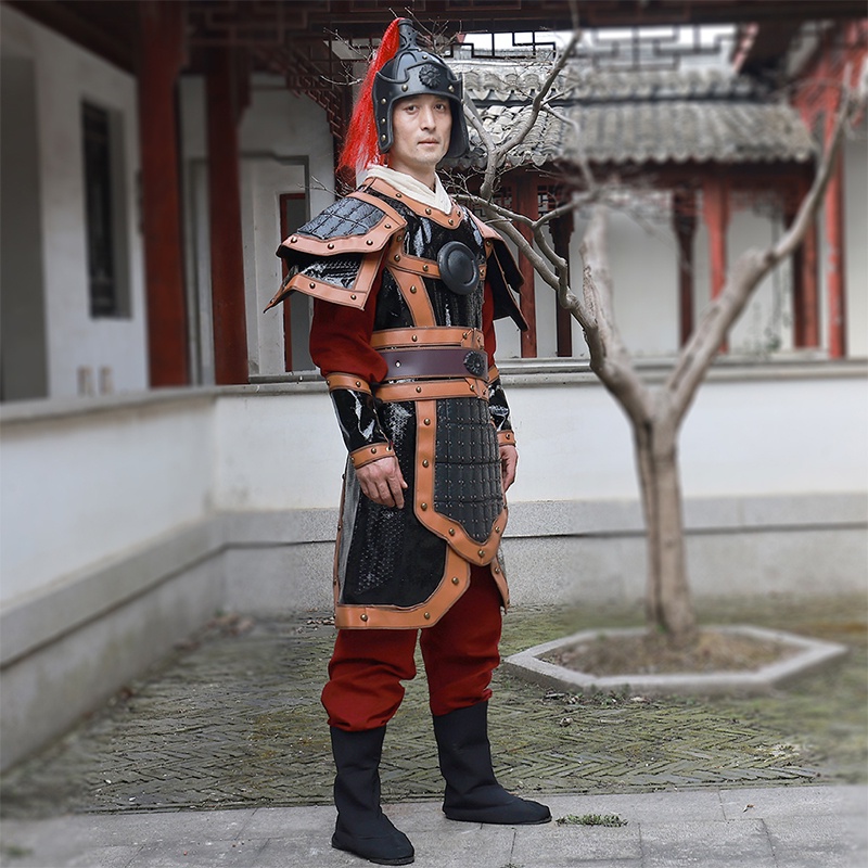 Vintage General Costume Adult Men Suit Of Armor Costume Chinese Ancient Soldier Cosplay Clothing - Cosplay Costumes - Al