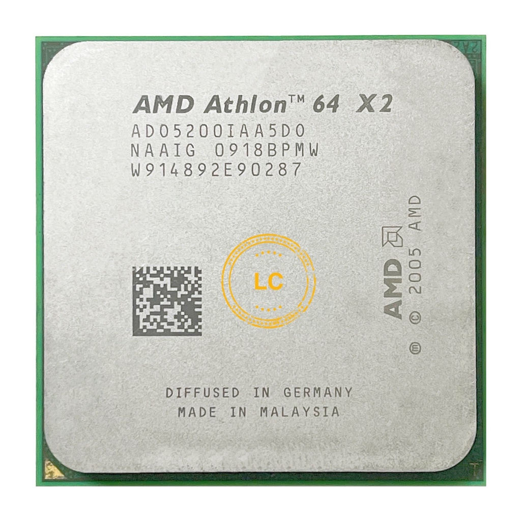 ซ็อกเก็ตโปรเซสเซอร์ CPU AMD Athlon 64 X2 5200+ X2 5200 2.7 GHz Dual-Core ADO5200IAA5DO AM2 #1