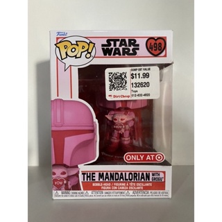 Funko Pop The Mandalorian With Grogu Valentine Star Wars Exclusive 498