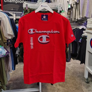 Champion เสื้อยืดแขนสั้นลําลอง ผ้าฝ้าย ระบายอากาศได้ดี สวมใส่สบาย แฟชั่นสําหรับผู้ชาย