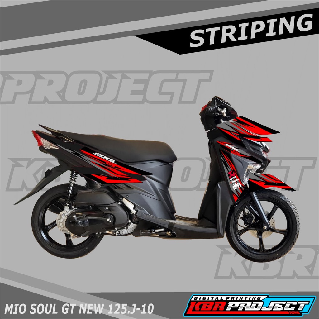 สติ๊กเกอร์ MIO SOUL GT NEW 125, Racing variation, YAMAHA MIO SOUL GT NEW 125 J.10 สติ๊กเกอร์มอเตอร์ไ