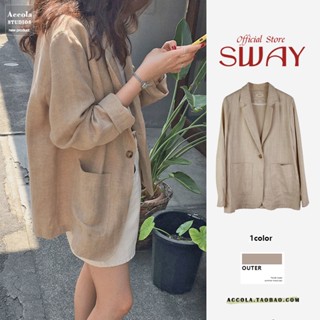 SWAY สูท เสื้อ เสื้อกันหนาว เเขนยาว พร้อมส่ง ชุดสูทผู้หญิง เสื้อผ้าผู้ญิง SW22082905