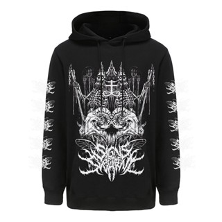 เสื้อกันหนาว ประดับโลหะนิ่ม ลายวงร็อค Deathcore Punk มี 6 แบบ