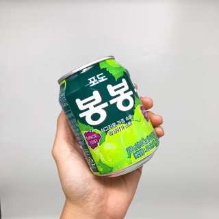 🍇 น้ำองุ่นกระป๋อง 🍇 น้ำองุ่นเกาหลี Bong Bong 238ml น้ำผลไม้เกาหลี น้ำองุ่น 봉봉 นำเข้าจากเกาหลีแท้