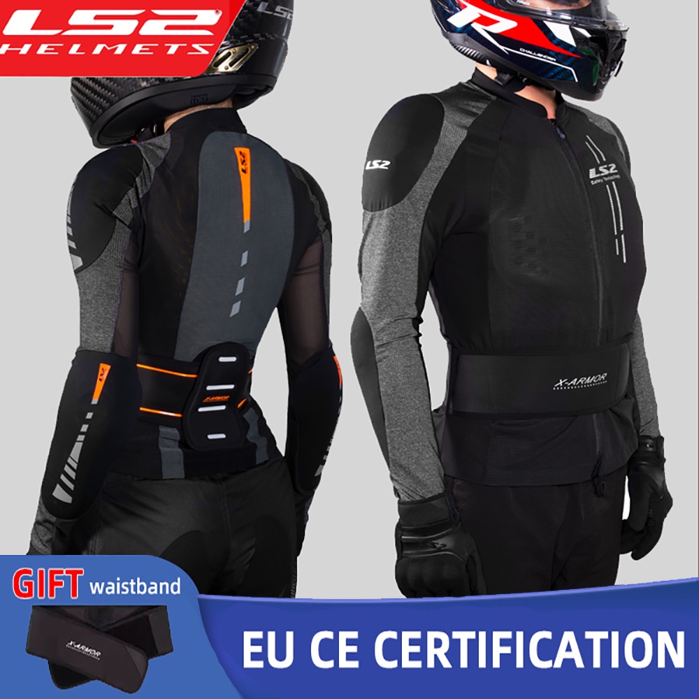 ผลิตภัณฑ์อย่างเป็นทางการLS2 Motorcycle Jacket Moto Racing Riding Clothing Armor Summer Breathable Men Women Soft Armor C