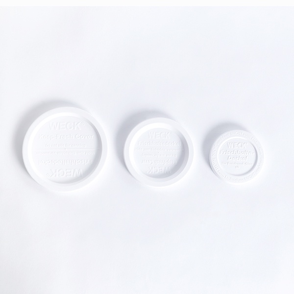 LIDS WHITE FOR WECK 2 PCS/BAG (ฝาพลาสติกสีขาวสำหรับขวดโหล WECK)