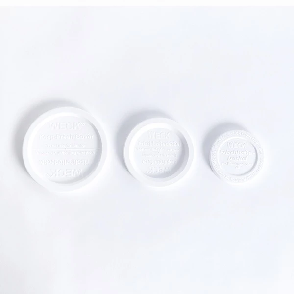 LIDS WHITE FOR WECK 1 PCS/BAG (ฝาพลาสติกสีขาวสำหรับขวดโหล WECK)