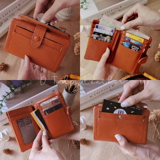 DTALES Syn กระเป๋าสตางค์หนังแท้ หนังวัวนุ่มๆ 13ช่องบัตร 15สี พร้อมกล่องและถุงผ้าถนอมหนัง