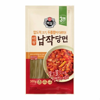 [ของแท้] 대왕납작당면 CJ Giant Flat Dangmyun (วุ้นเส้นแบนเกาหลี) 300g