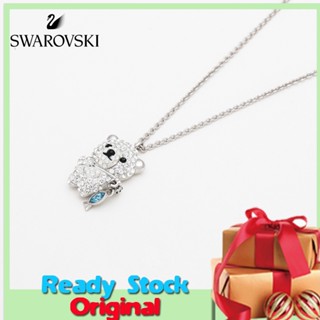 Swarovski Swarovski ใหม่ สร้อยคอ จี้หมีขั้วโลก น่ารัก ของขวัญวันเกิด สําหรับผู้หญิง x413