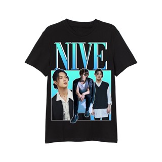 เสื้อคนอ้วนผญ เสื้อยืดวินเทจ Nive