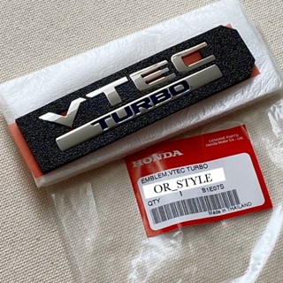 📌แท้ศูนย์ โลโก้ VTEC TURBO CIVIC FE 2021-2023 ขนาด 10.5x2.5cm (UYY-75724-T24-T00)