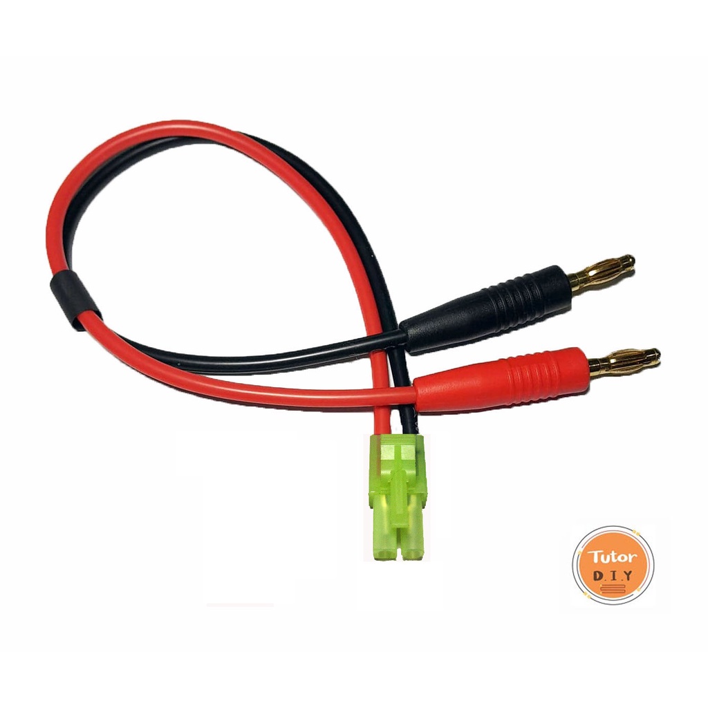 [ร้านในไทย] สายชาร์จ mini TAMIYA female to Banana Plug สายไฟซิลิโคน 14awg