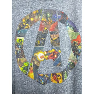 เสื้อยืด มือสอง ลายการ์ตูน marvel อก 52 ยาว 31