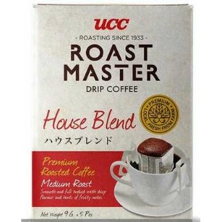 UCC Roast Master Drip Coffee House Blend 45g. ยูซีซี โรสต์ มาสเตอร์ กาแฟดริป เฮาส์เบลนด์ 45 กรัม