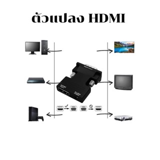 ตัวแปลงสัญญาณ HDMI ไปเป็น VGA ราคาสุดคุ้ม