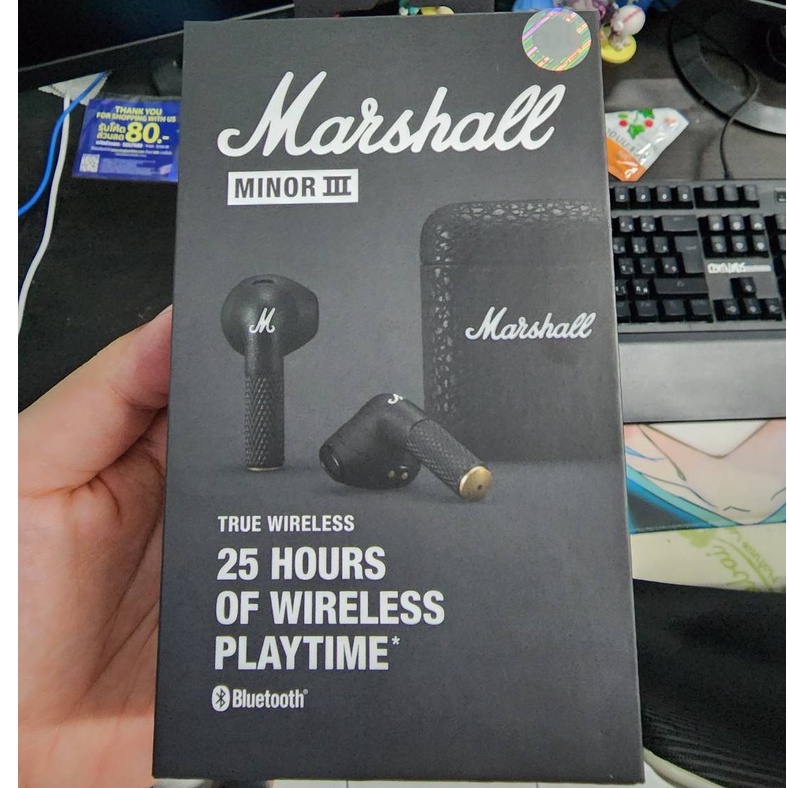 Marshall หูฟังTrue wireless - Minor III Black