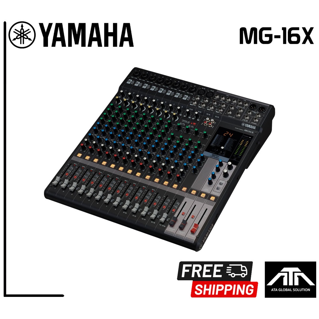 ส่งฟรี YAMAHA MG16X สินค้า Yamaha Thailand มิกเซอร์แบบอนาล็อค 16 Channel Stereo Mixer with SPX Effects Processor
