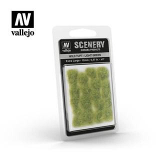 Vallejo SC426 Wild Tuft – Light Green Extra large: 12 mm. / 0,47 in. 17 units.