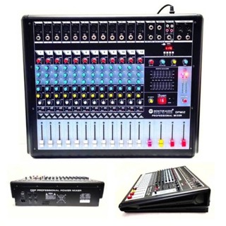 #POWER #MIXER A-ONE MUSIC #เพาเวอร์มิกเซอร์ #มิกเซอร์ 12 ช่อง (บลูทูธ) รุ่น DMP-12