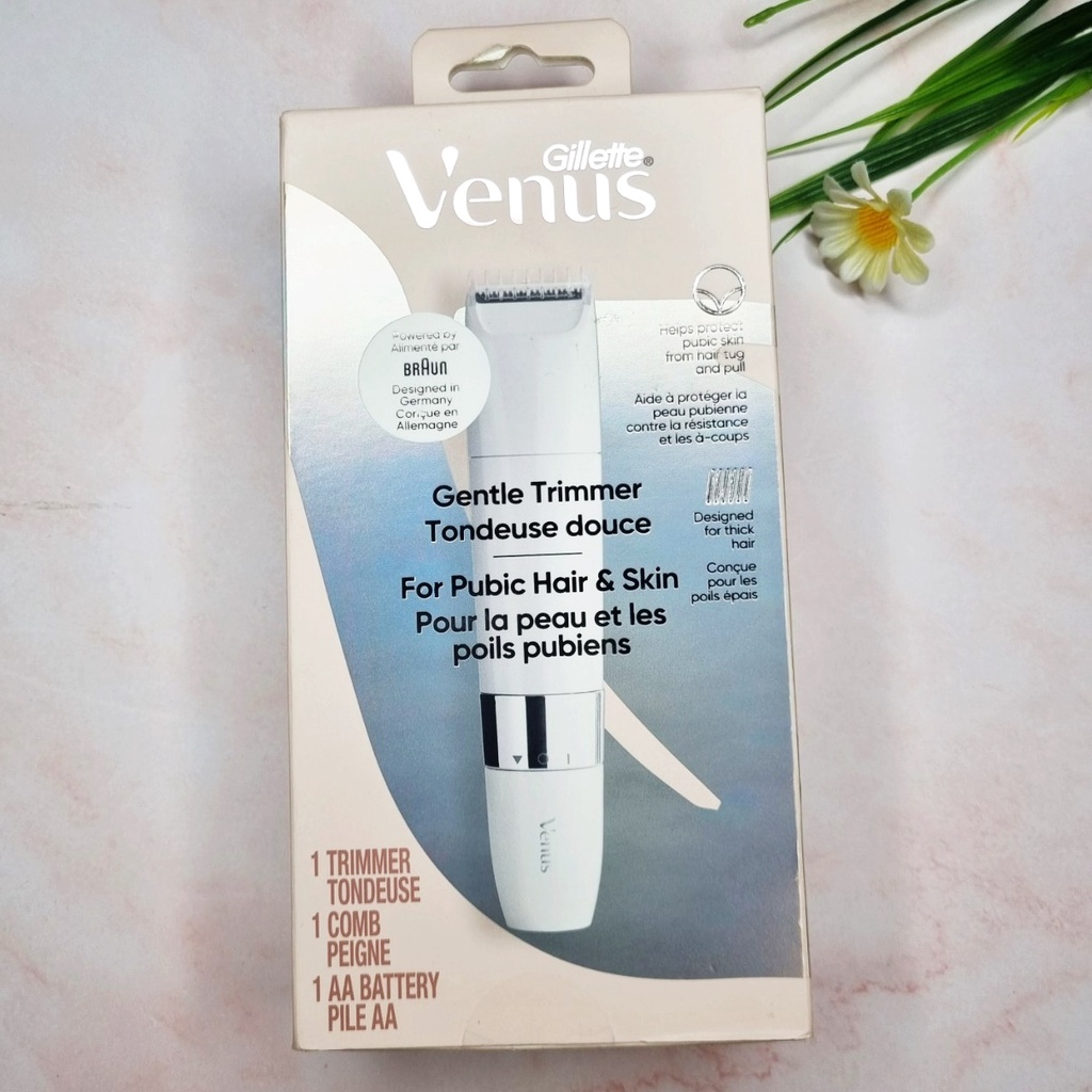[Gillette®] Venus Gentle Trimmer For Pubic Hair &amp; Skin Model 5368 ยิลเลตต์ วีนัส เครื่องโกนขนสำหรับผู้หญิงใช้ได้ทุกส่วน