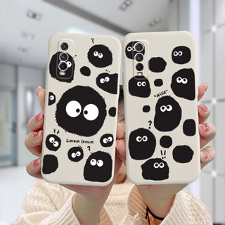 เคสโทรศัพท์มือถือ TPU นิ่ม ปิดด้านหลัง VIVO Y16 Y12S Y12 Y20 Y15S Y91C Y21 2021 Y21A Y21T Y30 Y21S Y20S Y12i Y01 Y91 Y30i Y93 Y95 Y15 Y17 ก้อนหินสีดำคู่รักเอลฟ์ประกอบเข้าด้วยกัน เคส