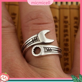 (micmicell) retro เครื่องประดับแหวนประแจสำหรับผู้ชาย