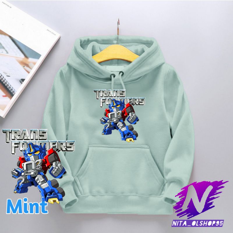 เสื้อฮู้ดเด็กหุ่นยนต์ Transformers เสื้อฮู้ด optimus prime
