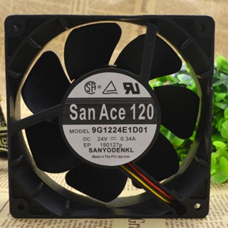 Sz พัดลมอินเวอร์เตอร์ SAN ACE 120 9G1224E1D01 24V 0.34A 3 สาย