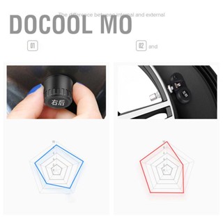 Docool Mo เครื่องวัดความดันลมยางไร้สาย พร้อมเซนเซอร์ Tpms 4 โหมด พลังงานแสงอาทิตย์ ชาร์จ Usb สําหรับรถยนต์ Suv Sedan