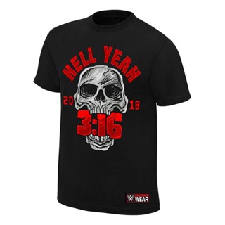 เสื้อยืดผ้าฝ้ายพิมพ์ลายแฟชั่น Ljx เสื้อยืดลําลอง แขนสั้น คอกลม พิมพ์ลาย Wwe Stone Cold Steve Austin Hellye Series คุณภาพ