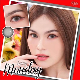 คอนแทคเลนส์ รุ่น Monday / Dreamy ยี่ห้อ Pitchylens Kitty Kawaii ตาโต สีเทา มีค่าสายตา