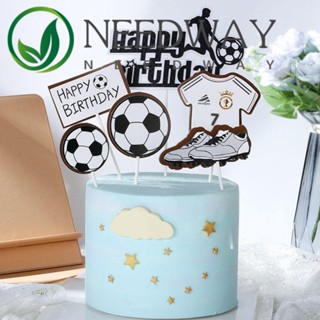 Needway ท็อปเปอร์รองเท้าผ้าใบ ธีมบาสเก็ตบอล Happy Birthday สําหรับตกแต่งเค้ก