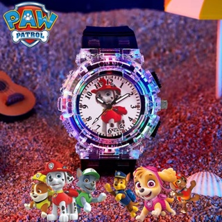 Paw Patrol นาฬิกาข้อมือดิจิทัล มีไฟแฟลช LED ลายการ์ตูนน่ารัก สีสันสดใส สําหรับเด็กนักเรียนผู้ชาย และเด็กผู้หญิง