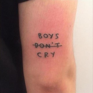 Boy Cry Bar &lt; สติกเกอร์รอยสักภาษาอังกฤษ กันน้ํา ติดทนนาน สําหรับผู้ชาย และผู้หญิง